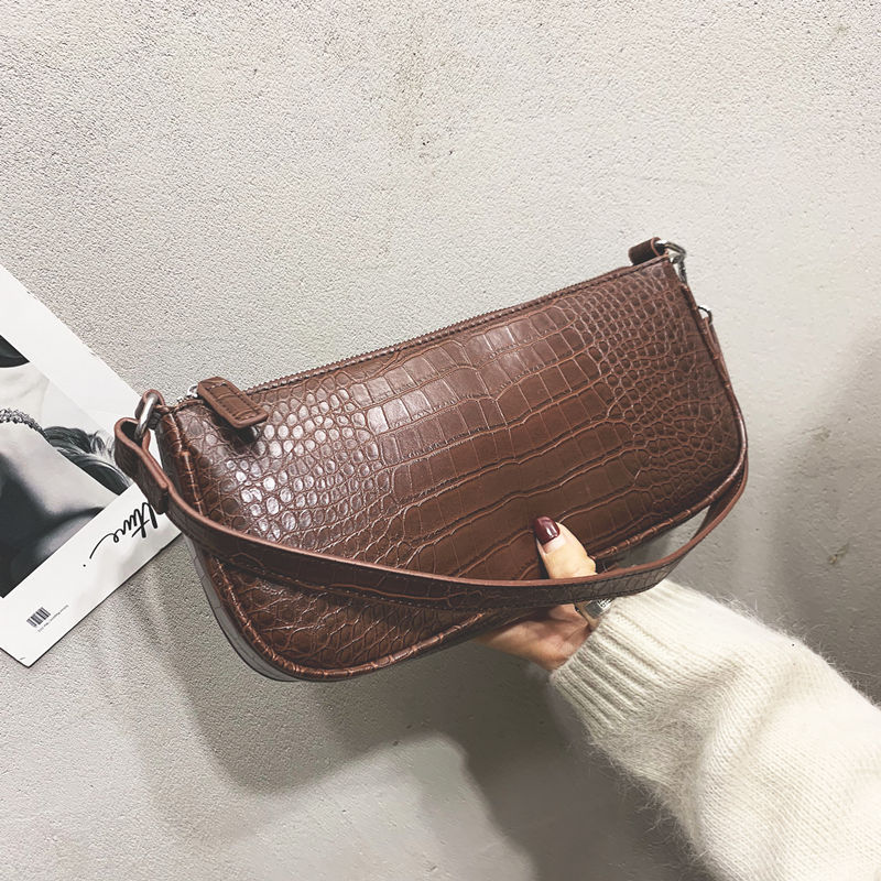 Alligator shoulder bag