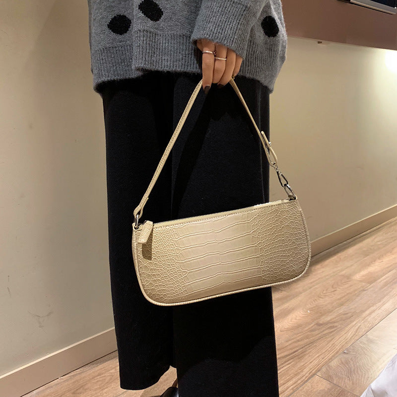 Alligator shoulder bag