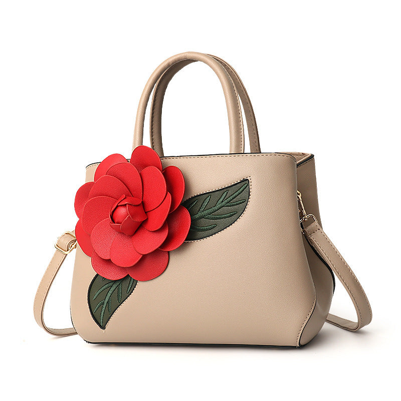 Women's fashionable big flower handbag lovely shoulder bag