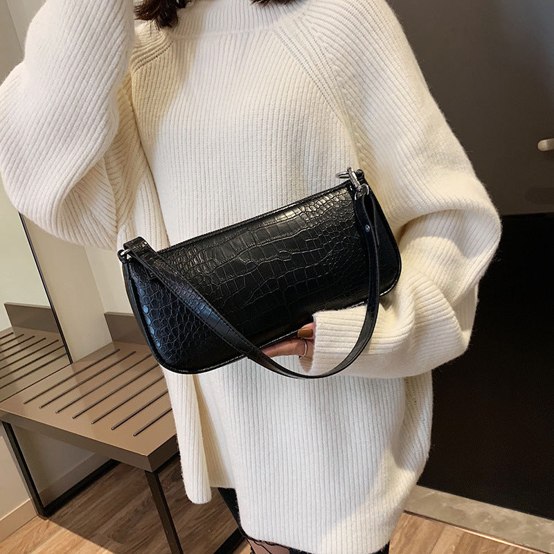 Alligator shoulder bag