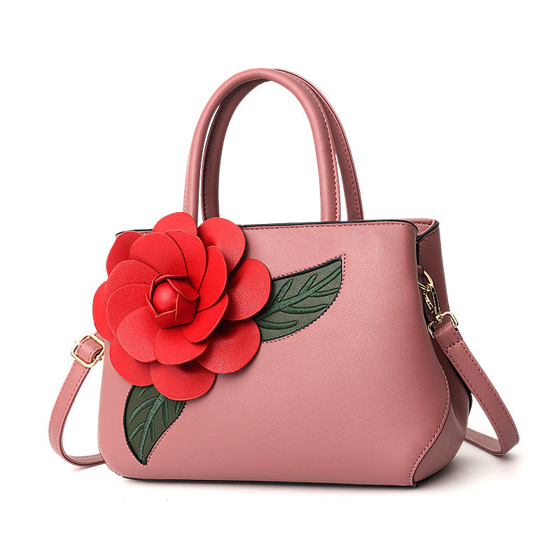 Women's fashionable big flower handbag lovely shoulder bag