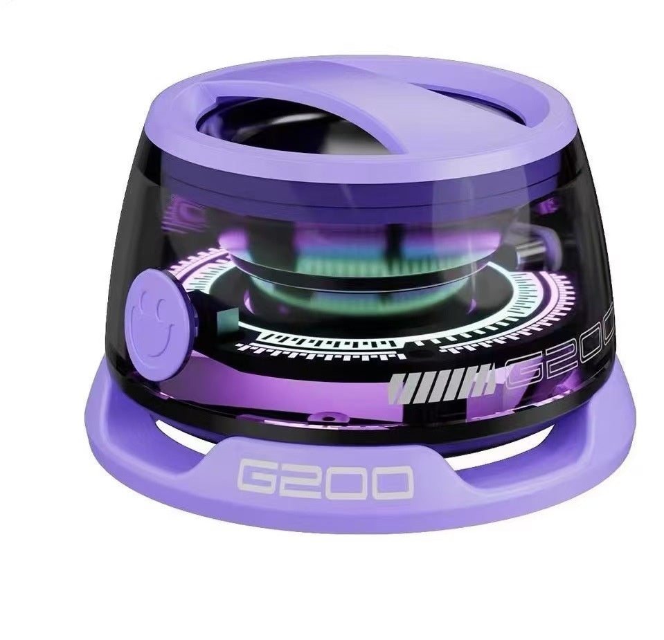 Portable Bluetooth Speaker G200 RGB Lighting Speaker BT5.3 Mini Sound Box 7 Hours Playback Magnetic Phone Holder