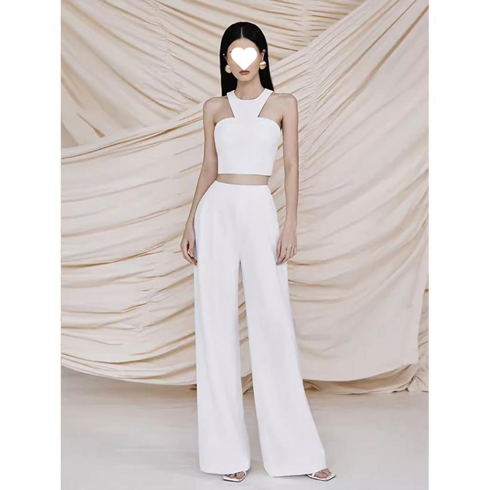 Socialite High-end Temperament Light Luxury Minority Elegant Chic Design White Dress Suit